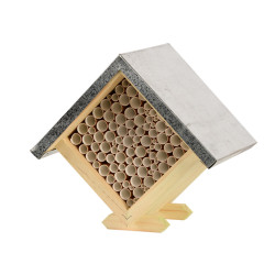 animallparadise Casetta per le api quadrata, alta 18 cm. Api