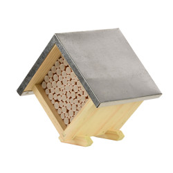 animallparadise Kwadratowy domek dla pszczół, wysokość 18 cm. Abeilles