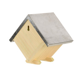 Abeilles Maison à abeilles carrée, hauteur 18 cm en bois