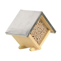 animallparadise Casa das abelhas quadrada, 18 cm de altura. Abelhas