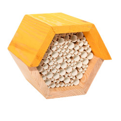 Abeilles Maison à abeilles hexagonale en bois