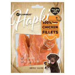 animallparadise Hapki BBQ getrocknetes Hühnerbrustfilet-Snack. für Hunde 170 g. glutenfrei . Leckerli Hund
