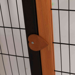 Clapier Enclos avec couverture, Dimensions: 150 × 53 × 150 cm. pour lapin et petit animaux.
