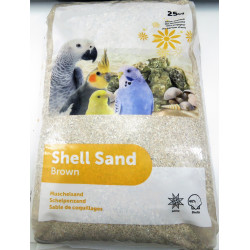 animallparadise Oyster shell sand brown krusta. 25 kg. for birds Care and hygiene