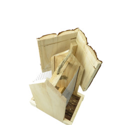 animallparadise Karmnik na orzechy FRISO, 16 x 16 x 23,5 cm, dla ptaków Mangeoire arachides, cacahuètes, tournesols