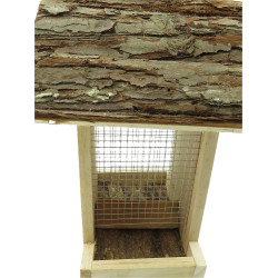 animallparadise FRISO notenvoederhuisje, 16 x 16 x 23,5 cm, voor vogels Pinda, pinda, zonnebloem feeder