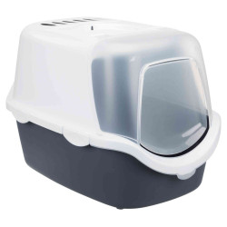 animallparadise Vico Open Top Cat Toilet House. grey and white. for cats. Toilet house