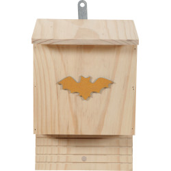 animallparadise Caja nido de madera, altura 28,5 cm, para murciélagos . color aleatorio murciélago