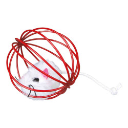 animallparadise 4 Ratón de juguete con bola de metal. Dimensiones: ø 6 cm. Colores: aleatorios. Para los gatos Juegos