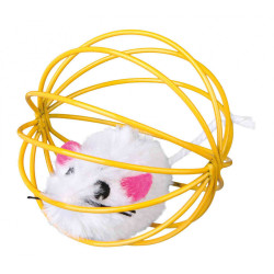 animallparadise 4 Mouse giocattolo con palla di metallo. Dimensioni: ø 6 cm. Colori: casuali. Per i gatti Giochi
