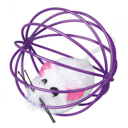 animallparadise rato de 4 brinquedos com bola de metal. Dimensões: ø 6 cm. Cores: aleatórias. Para gatos Jogos
