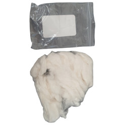 animallparadise Weiße Watte für Hamsterbett 25 gr. Nagetiere. Betten, Hängematten, Nistplätze