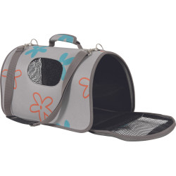 animallparadise Carrying basket Flower, size S, color Grey, for cat or dog. carrying bags