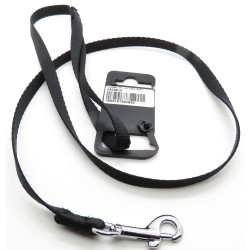 animallparadise nylon leash, size 1 m 10 mm, black color, for dog. Laisse enrouleur chien