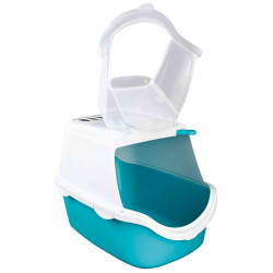 animallparadise Vico Open Top cat house, turquoise and white color. for cats. Toilet house