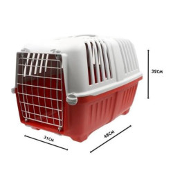 Cage de transport Cage transport Pratiko,48 x 31.5 x 33 cm, pour chien, couleur aléatoire