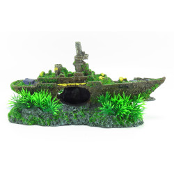 Décoration et autre épave de sous marin Moza, taille: 23 x 7 x 12 cm, Décoration aquarium.