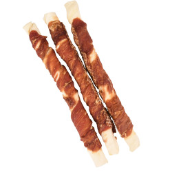 animallparadise Candy 3 sticks to chew. ø 3 cm x 25 cm. with duck. 240 g. for dog. Dog treat