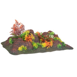 Décoration et autre Décoration roche et plante, 42,5 x 23 x 9,5 cm, aquarium,
