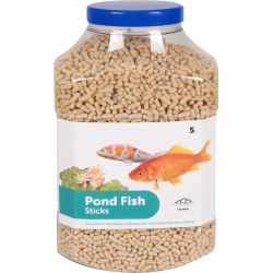 animallparadise 5 litri, Mangime per pesci di stagno, Bastoncini 4 mm. cibo per laghetti
