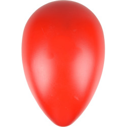 animallparadise Ovo OVO vermelho feito de plástico duro, L ø 16,5 cm x 25 cm de altura. Brinquedo de cão Bolas de Cão