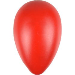 animallparadise Czerwone plastikowe jajko S ø 8 cm x 12,5 cm wysokości Zabawka dla psa Balles pour chien