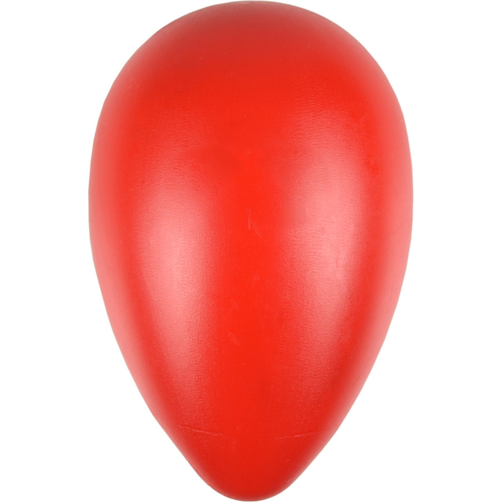 animallparadise Uovo di plastica rosso S ø 8 cm x 12,5 cm di altezza Gioco per cani Palline per cani