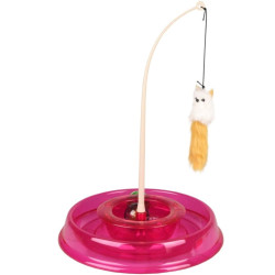 animallparadise TIBO circuito toy redondo rosa ø 27,5 cm x 38 cm, para gatos Jogos