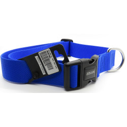 animallparadise nylon halsband . maat 50 - 80 cm . 40 mm . kleur blauw . voor honden. Nylon kraag