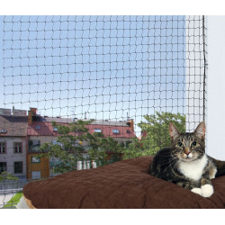 animallparadise Schutznetz. 3 x 2 m. Schwarz. für Katzen. Sicherheit