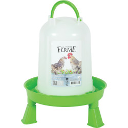 animallparadise Plastic drinking trough with feet. capacity 3 liters. low yard. Watering hole