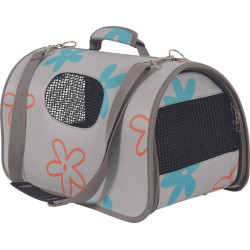 animallparadise Flower carrying basket. size L. color gray. for cat or dog. carrying bags