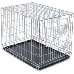 Cages Une cage 93 x 69 x 62 cm. pour chien. en métal. Home Kennel.