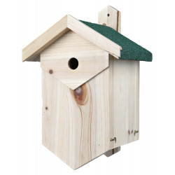 animallparadise Caixa de nidificação para aves nidificadoras de cavidades. Dimensões: 25 × 40 × 22 cm/ø 2,7 cm Birdhouse