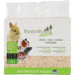 animallparadise Litter rodywood nature 35 liters. for rodent. weight 1.862 kg. Litter and shavings for rodents