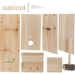 animallparadise Kit para construir una caja nido de madera para sus pájaros Casa de pájaros