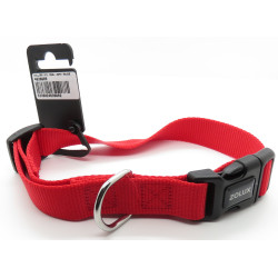 animallparadise Nylon-Halsband, Größe 50 - 60 cm, 25 mm, Farbe rot, für Hunde. Nylon-Halsband