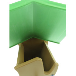 animallparadise Caixa de nidificação composta de madeira, verde-acastanhada, para aves Birdhouse
