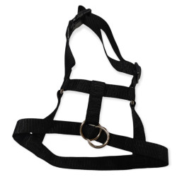 animallparadise Black Halter Harness. size L. 46-62 cm. for dog. dog harness
