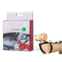 animallparadise Arnés y cinturón de seguridad para el coche, talla L, para perros. Seguridad de los perros