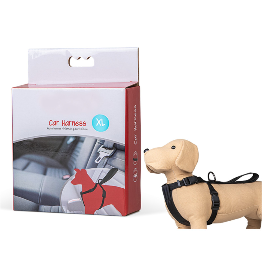 animallparadise Auto Harnas en Veiligheidsgordel, Maat XL, voor honden. Veiligheid van de hond