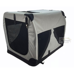 animallparadise Porta-veículos dobrável XL .59 x 81 x 59 cm. para cães Gaiola de transporte