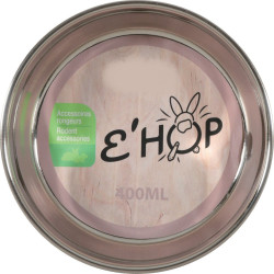animallparadise Taça EHOP de aço inoxidável, 400 ml, rosa, para roedores. Taças, dispensadores