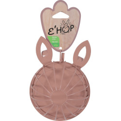 animallparadise EHOP Rabbit Hay Rack, rosa, para roedores. Estante para alimentos