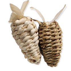 animallparadise A set of two toys for rodents, corn leaf and sea rush. Games, toys, activities
