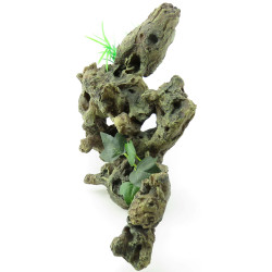 animallparadise Root and plant. Size: 30 x 12 x 27 cm. Aquarium decoration. Decoration and other