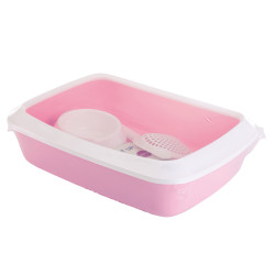 animallparadise Caja de arena, kit mi primer gatito, iriz42 rosa, para gatos Cajas de basura