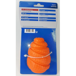 animallparadise Brinquedo forte de cão laranja Jumper, 9 cm. Brinquedos de mastigar para cães