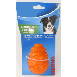 animallparadise Juguete para perro Strong Jumper naranja, 9 cm. Juguetes para masticar para perros