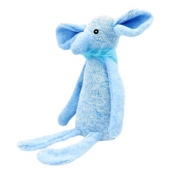 animallparadise Oby elefante blu di peluche 37 cm, giocattolo per cani Peluche per cani